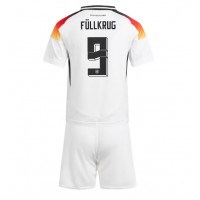 Camiseta Alemania Niclas Fullkrug #9 Primera Equipación Replica Eurocopa 2024 para niños mangas cortas (+ Pantalones cortos)